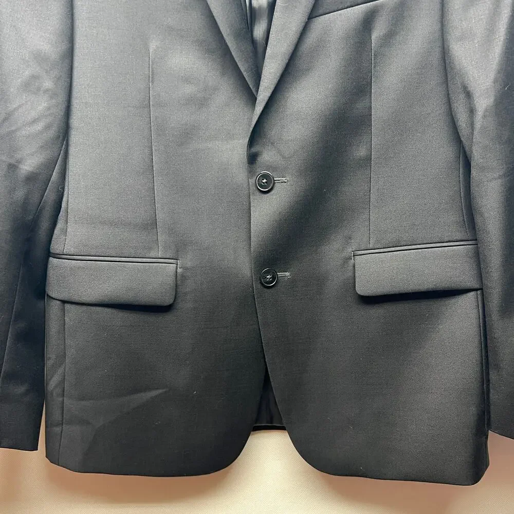 Calvin klein 100% Wool Slim Fit Men's Black Blazer Size 40S